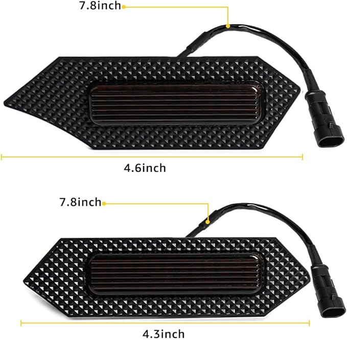 Grill Light For Tacoma TRD Off-Road 2024 2025, Smoked Shell Red Blue LED Front Grille Lights For Tacoma Pre Runner/Sport