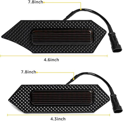 Grill Light For Tacoma TRD Off-Road 2024 2025, Smoked Shell Red LED Front Grille Lights Fit For Tacoma Pre Runner/Sport
