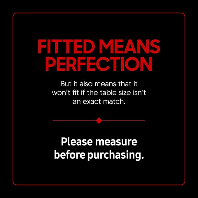Picnic Table Cover with Bench Covers -Fitted with Elastic, Vinyl with Flannel Back, Fits for Table 30"x 96" Rectangle,Water Proof, Solid RED Design