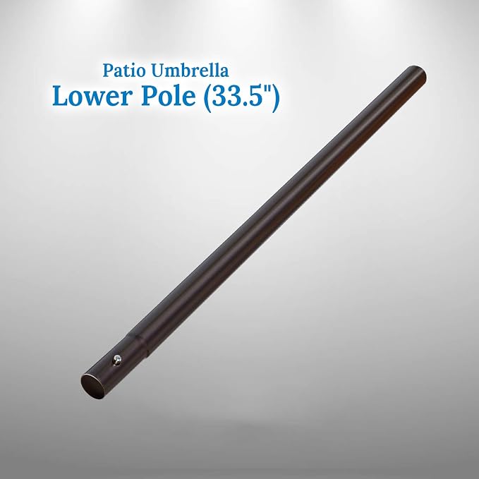 YardGrow Replacement Umbrella Lower Pole for Patio Umbrella, with Bullet Buckle, with bullet buckle