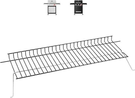 Utheer Porcelain-Coated Warming Rack for Dyna-Glo Gas Grills, 23.2" x 6.7" Upper Warming Shelf Replacement, Fits DGF371CRP-D & DGH373CRP-D
