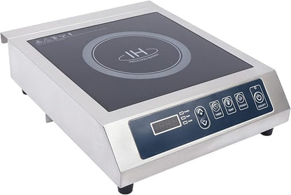 Commercial Induction Cooktop Burner for Kitchen, 1800W High Power Electric Countertop Stove, Portable Cooking Appliance for Home, Restaurant, Chef