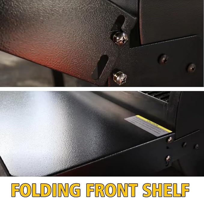 Folding Grill Shelf for Traeger Pro 34, Texas Elite 34, Century 885, Eastwood 34 Pellet Grills, Model BAC363