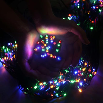 Pooqla Colorful Net Lights, 15x 5ft Christmas Lights Outdoor Green Wire | 300 LED Large Net Mesh Lights Plug in, 8 Modes Waterproof Connectable Multicolor Bushes Lights for Christmas Hedge Yard Decor