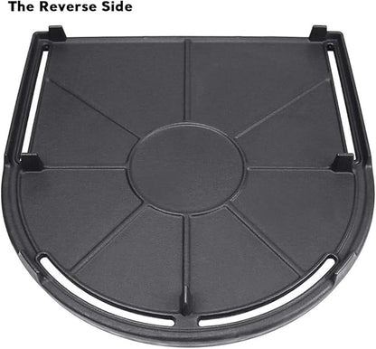 Uniflasy Cast Iron Half Grill Cooking Griddle for Coleman RoadTrip Swaptop Grills LX LXE LXX, Non-Stick Flat Cooking Pan BBQ Accessories, 1 Pack