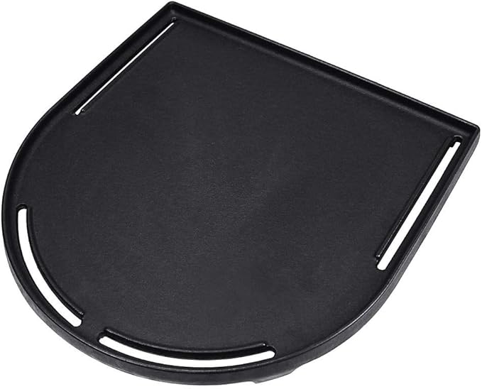 Uniflasy Cast Iron Half Grill Cooking Griddle for Coleman RoadTrip Swaptop Grills LX LXE LXX, Non-Stick Flat Cooking Pan BBQ Accessories, 1 Pack