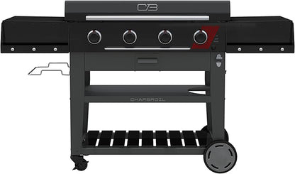 Charbroil 36" Performance Series Deluxe Propane Gas Griddle with Cart 4 Burner Flat Top Grill, Black - 463285924