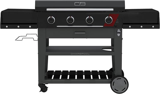 Charbroil 36" Performance Series Deluxe Propane Gas Griddle with Cart 4 Burner Flat Top Grill, Black - 463285924