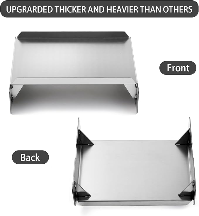 Heat Deflector Grill Replacement Parts for Pit Boss 700 820 1000 1100 Austin XL Pro Series Heat Diffuser Pellet Grill Parts Pit Boss Flame Tamer Heat Shield Plate Drip Pan Heat Baffle Accessories