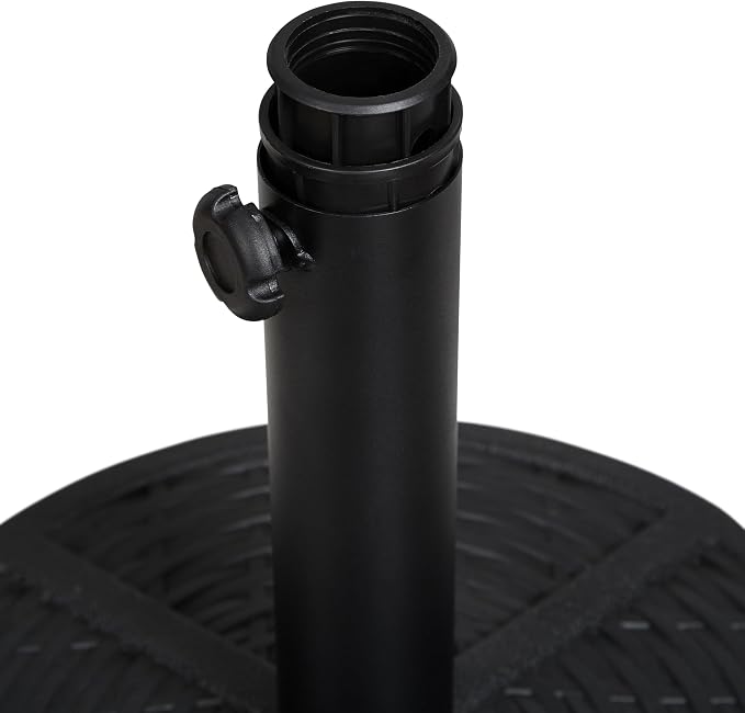 Backyard Expressions 26.5 Lb Umbrella Stand, Patio Umbrella Base, 15 in Diameter