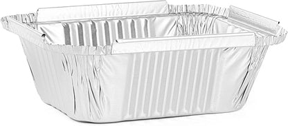 TYH Supplies 60 Pack Small Aluminum Drip Pan Liners for Napoleon 62007 – Bulk Disposable Grease Pans for Prestige, PRO, Mirage, Ultra Chef BBQ Gas Grills, Smokers & Griddle Accessories