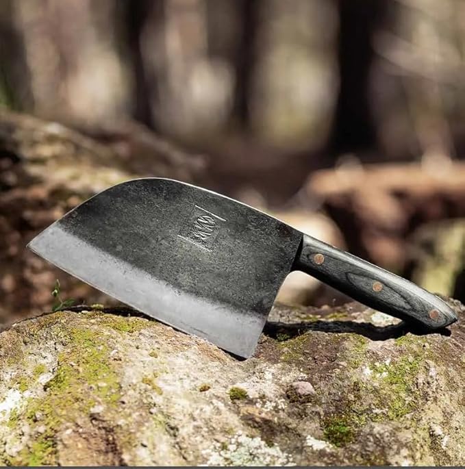 COOLINA The Favorite 4 Knife Set - Viking-Inspired Kitchen Knives for Chefs & Home Cooks, Includes Promaja Chef's Knife, Lixy Cleaver, Machado Butcher Knife, and Gator Utility Knife