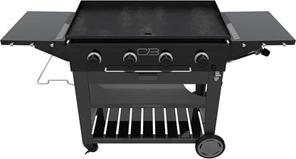 Charbroil 36" Performance Series Propane Gas Griddle with Cart 4 Burner Flat Top Grill, Black 463259124