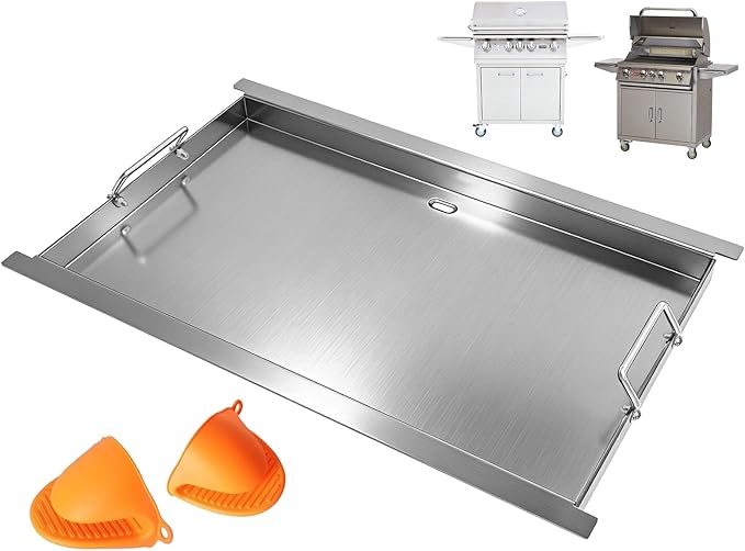 16517 Flat Top Griddle Insert for Bull Grill 4 Burner Angus 41628 47628 41629, Stainless Steel Griddle Plate for Outlaw 30" 26039 26038, for Bull Premium 18248 18249, Lion L75000 Grill Parts
