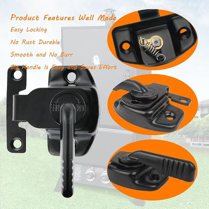 Replacement Smoker Door Latch Kit for Pit Boss 1077,Pro Series II 4,PBV4PS2 Vertical Wood Pellet Electric Smokers
