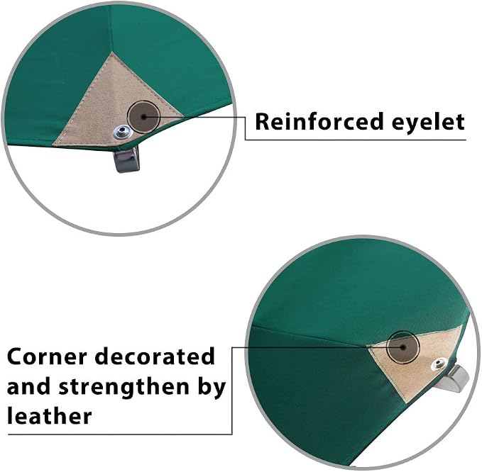 EliteShade USA 10-Year-Non-Fading 11Ft Market Umbrella Patio Outdoor Cylinder Auto Push-up Table Umbrella with Ventilation, Forest Green