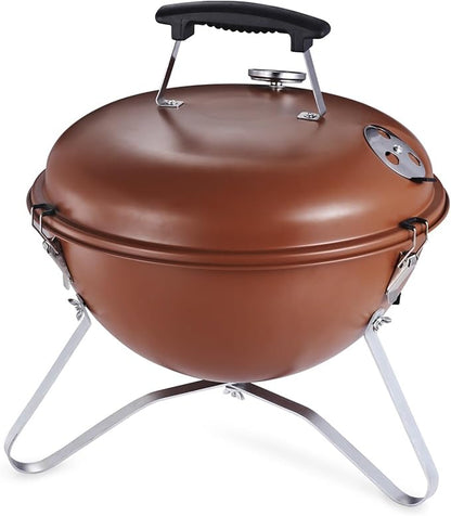 ALLC Charcoal Grills Portable Outdoor Camping Spherical Barbecue Grill BBQ Carbon Grill with Thermometer Stewing Integrated Barbecue Grill Barbecue Grill for Garden Outdoor Cooking