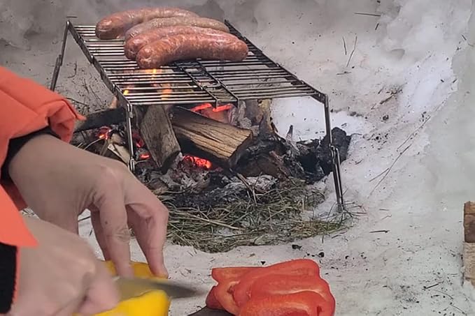 Stainless Steel Ultra Compact Portable Lightweight Camping Grill