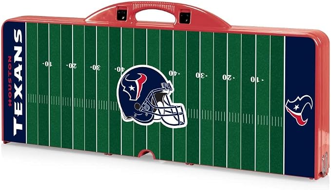 Picnic TIME NFL Football Field Folding Picnic Table, Camping Table, Outdoor Table with Umbrella Hole