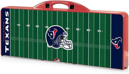 Picnic TIME NFL Football Field Folding Picnic Table, Camping Table, Outdoor Table with Umbrella Hole