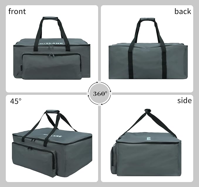 Carrying Bag for Cuisinart CGG-180 Grill, Portable Grill Bag for Outdoor Gourmet Grill, Tabletop Grill Storage Bag for Cuisinart CGG-180 (Grey-CGG180)
