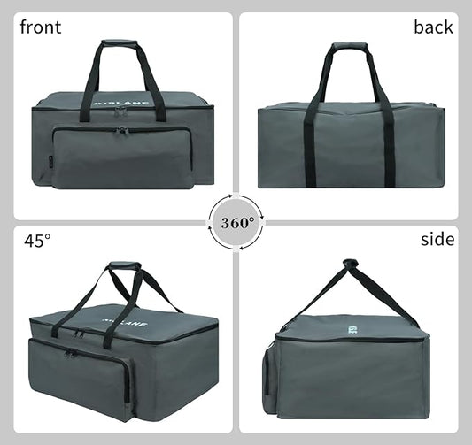 Carrying Bag for Cuisinart CGG-180 Grill, Portable Grill Bag for Outdoor Gourmet Grill, Tabletop Grill Storage Bag for Cuisinart CGG-180 (Grey-CGG180)