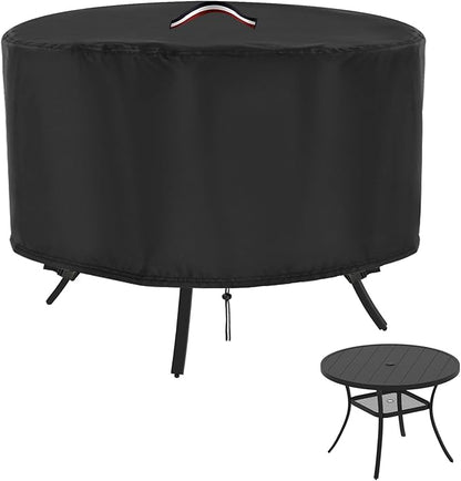Patio Round Table Cover, 42 Inch Round Outdoor Table Cover, Waterproof Protective Covers Patio Furniture Covers Fit for 42" & 43" Table -43x26Inch