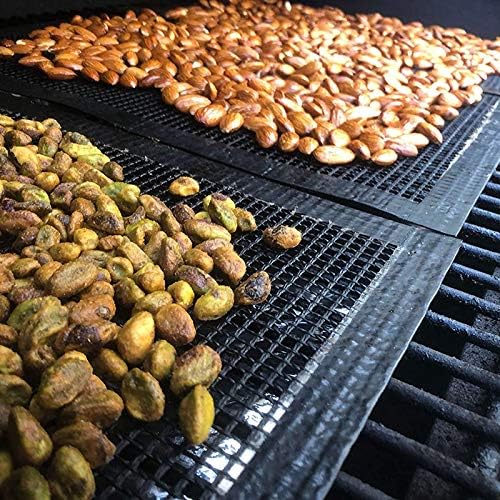 3 Pack Grill Mesh Mat Outdoor Grill, Heavy Duty and Non Stick BBQ Grilling Mats & Baking Mats, Resuable and Easy to Clean, Works on Gas Charcoal and Electric BBQ (15.7 x 13 Inch x 3 pcs)