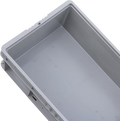 Buckhorn SW4815080201000 Plastic Straight Wall Storage Container Tote, (48-Inch x 15-Inch x 7-1/2-Inch), Light Gray