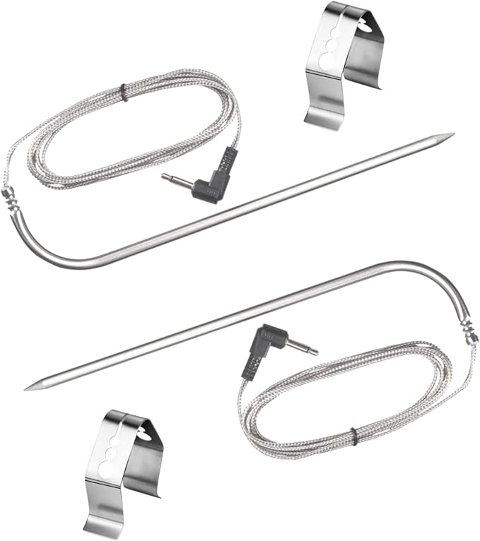 Meat Probe for Nexgrill Oakford Wood Pellet Grill,for Pit Boss, Louisiana Grill,Asmoker,Cuisinart,Z Grills Wood Pellet Smoker Meat Probes,2-Pack