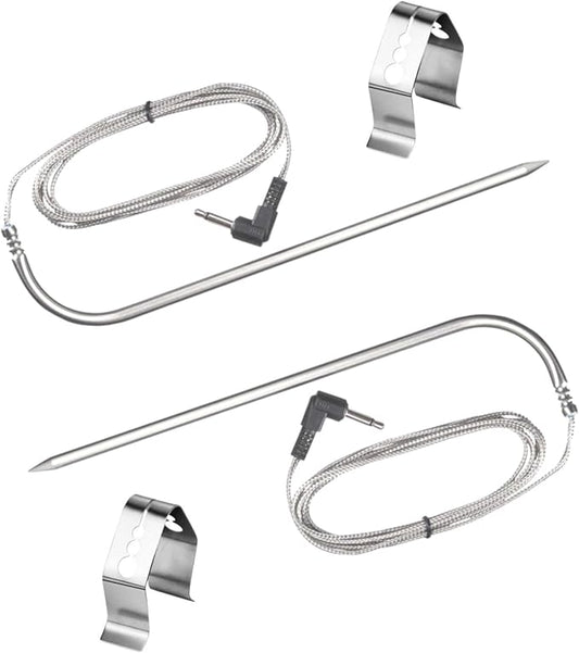 Meat Probe for Nexgrill Oakford Wood Pellet Grill,for Pit Boss, Louisiana Grill,Asmoker,Cuisinart,Z Grills Wood Pellet Smoker Meat Probes,2-Pack