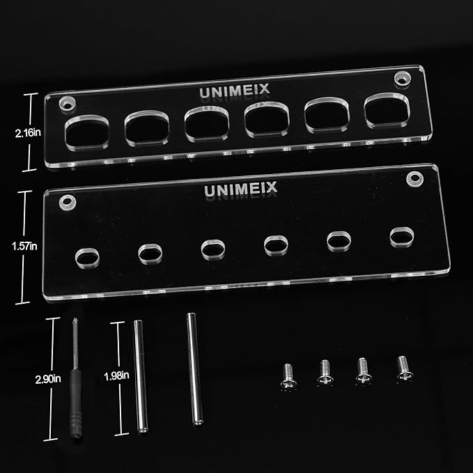 UNIMEIX 6 Pack Blending Brush for Card Making Crafting Ink Blender Brushes Set Tool Paper Background Brush Drawing