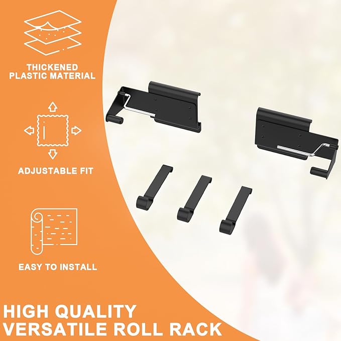 BAC644 Paper Towel Roll Holder for Traeger Grills P.A.L. Pop-And-Lock Roll Rack, Traeger Ironwood, Timberline, Flatrock Grills, BAC614 Adjustable Holder &BAC643 Hook for Traeger Pal Accessories