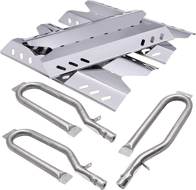 Replacement Parts for Members Mark BQ06042-1 BQ05046-6 BQ05046-6-A BQ05046-6A, Sam's Club, Outdoor Gourmet Gas Grill Models, Burner Tube, Steel Heat Plate Burner Cover