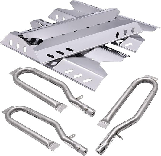 Replacement Parts for Members Mark BQ06042-1 BQ05046-6 BQ05046-6-A BQ05046-6A, Sam's Club, Outdoor Gourmet Gas Grill Models, Burner Tube, Steel Heat Plate Burner Cover