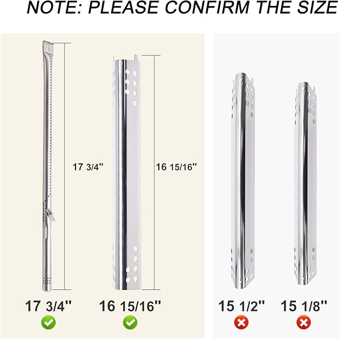 Criditpid Grill Replacement Parts for Charbroil Performance 4 Burner 463347017, 463342119, 463377319, 463349917, 463376017, 463335517, 463332718, 463347418, G470-5200-W1 Burner Char-Broil Grill Parts