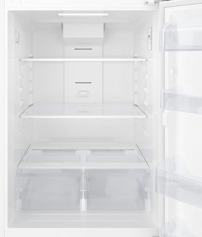 KoolMore 30 Inch 18 Cu Ft Top Freezer Refrigerator, White, Freestanding Full Size Fridge Freezer for Home Kitchen or Garage