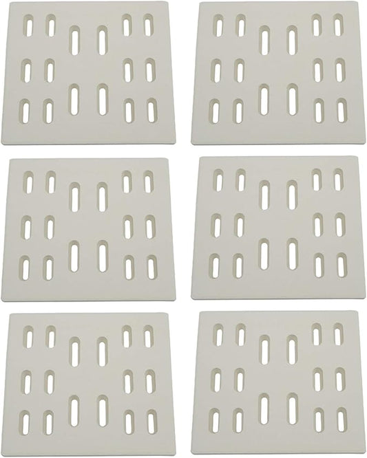 Parts DF101 (8" x 7.25", 6pk) Replacement Ceramic Radiant Flame Tamer, Heat Plate for Bakers and Chefs, Fiesta, Grand Hall Y0005XC, Member's Mark, SAMS & Turbo Gas Grill Models