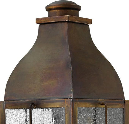 Hinkley Bingham Large Wall Mount Outdoor Lantern w/Lumiglo, Sienna
