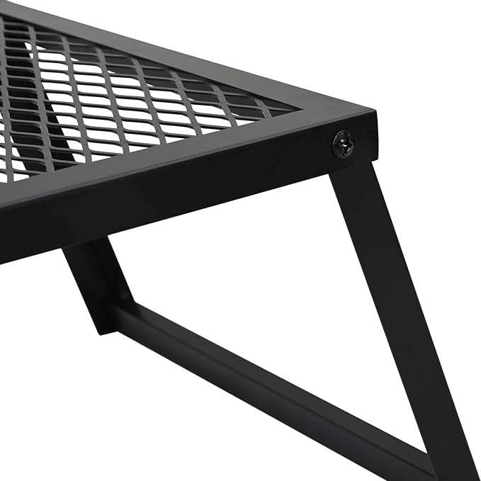 Portable Charcoal Grill Foldable Camping BBQ Stove Alloy Steel Grill for Outdoor Backyard Patio Garden Picnic Travel Black 27.56 x 13.58 x 7.28 in