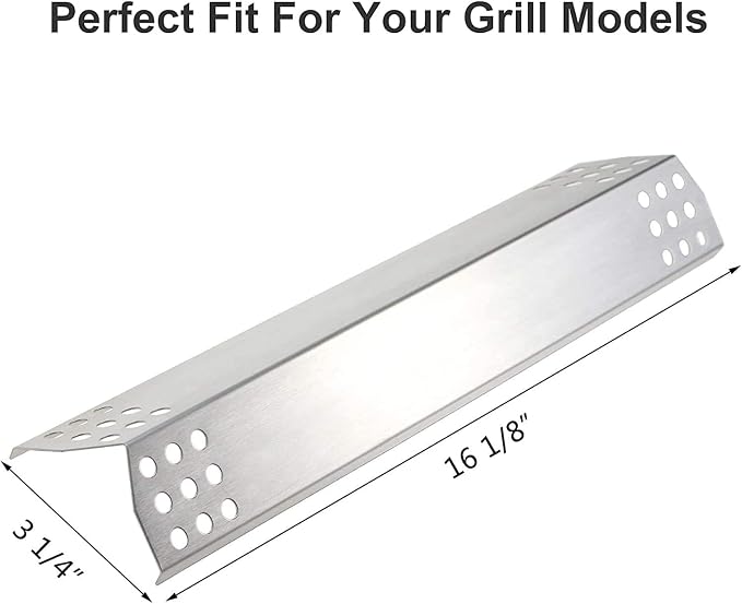 Criditpid Grill Replacement Parts for Kitchenaid 720-0745B 740-0780 720-0745 720-0733A 720-0745A 720-0733, Grill Burner Heat Plate Shield Igniter for Jenn-Air 720-0720 Grill Models.