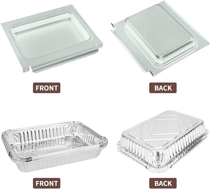 Uniflasy 67047 Catch Pan for Weber Spirit/Spirit II 200/300 Genesis and Genesis II LX200/300 Series Grill for Weber Traveler Drip Tray with 6415 Aluminum Liner, Replacement for Weber 67047 83156 6415