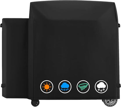 Heavy Duty 600D Polyester Cover Compatible with Pit Boss Competition Series 1600 PB1600CS, Titan Wood Pellet Grill, Pro Series 1600 Elite Grill,Navigator 1600 Wood Pellet Grill Without Smoke Stack