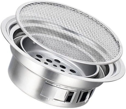 BESPORTBLE Portable Korean Charcoal Grill for Outdoor BBQ Stainless Steel Mini Grilling Stove Easy Setup for Camping and Picnics