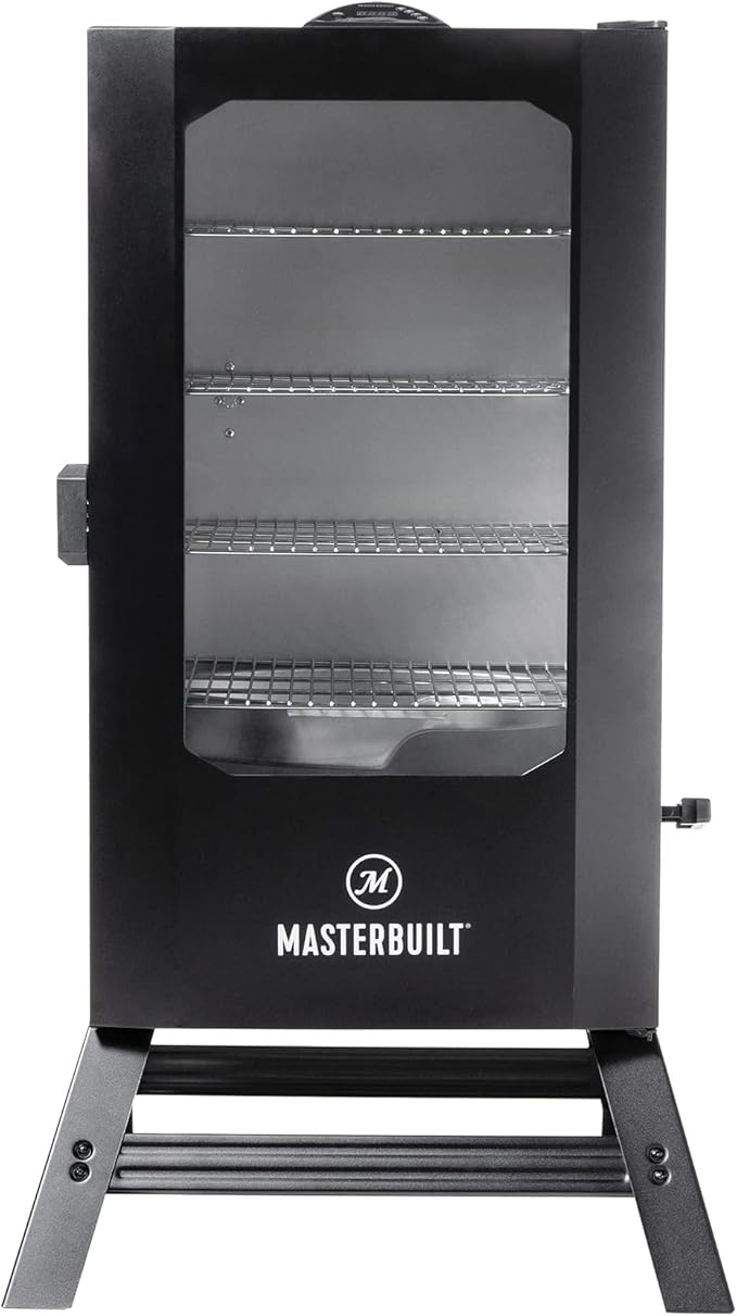 Masterbuilt 40 inch Digital Electric Smoker with Window and Legs + Cover Bundle
