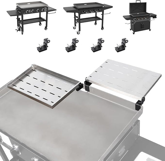 2-Pack Stainless Steel Griddle Warming Rack for Blackstone 36 inch griddles, Easy-Check Fit Accessory for Outdoor Cooking or Use