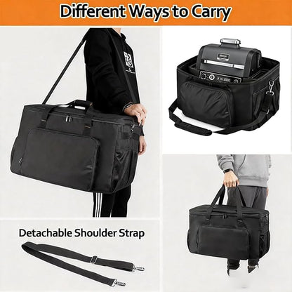 Grill Carry Bag for Ninja Woodfire Series OG701, OG751, OG700,Grill Cover Bag with Multi Storage Pockets for Outdoor Grill Tools & Accessories, Only Bag