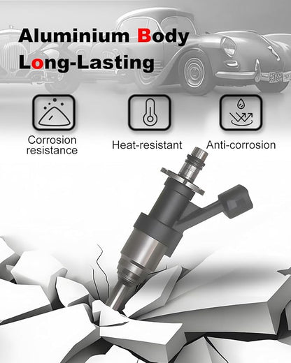 8-Count Fuel Injectors Compatible with Chevy 2014-2018 Silverado 1500 2500, Cheyenne, Suburban, Tahoe, GMC Sierra 1500, Yukon XL - 4.3L V6 & 5.3L V8 - Replace OE# 12668390 12623116 FJ1217