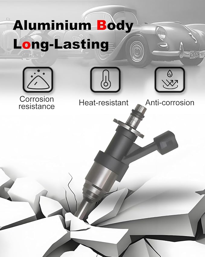 Fuel Injector Compatible with Chevy 2014-2018 Silverado 1500 2500, Cheyenne, Suburban, Tahoe, GMC Sierra 1500, Yukon XL - 4.3L V6 & 5.3L V8 - Replace OE# 12668390 12623116 FJ1217