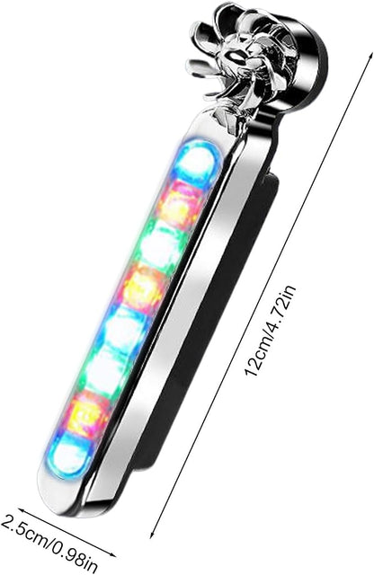 Wind Power Led Lights Waterproof Decorative Adjustable | 2 Pieces Wind Powered LED Vehicle Daytime Lights for Trucks SUV Motorcycle Bike Auto Travel Road Trips Camping Outdoor